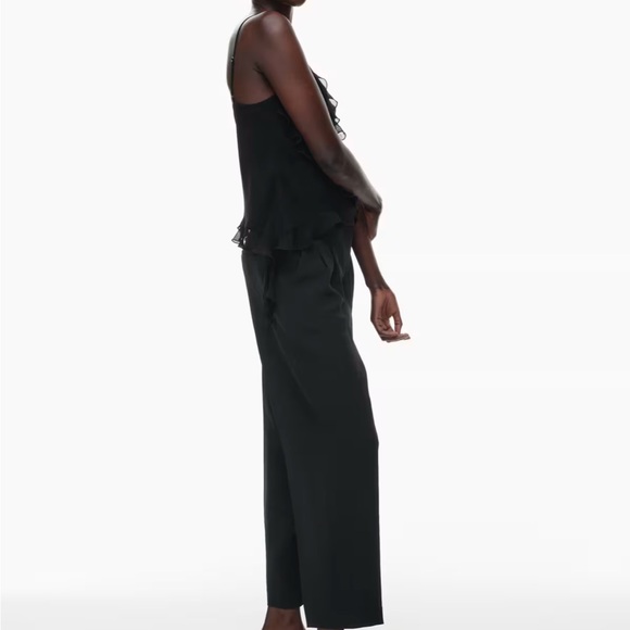 Aritzia Wilfred Carrot Pant Black Business Casual Formal Office Work Trouser Sz2 - Picture 4 of 14